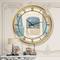 Designart 'Glam Cosmetics Blue Accessories Glam Wall Clock